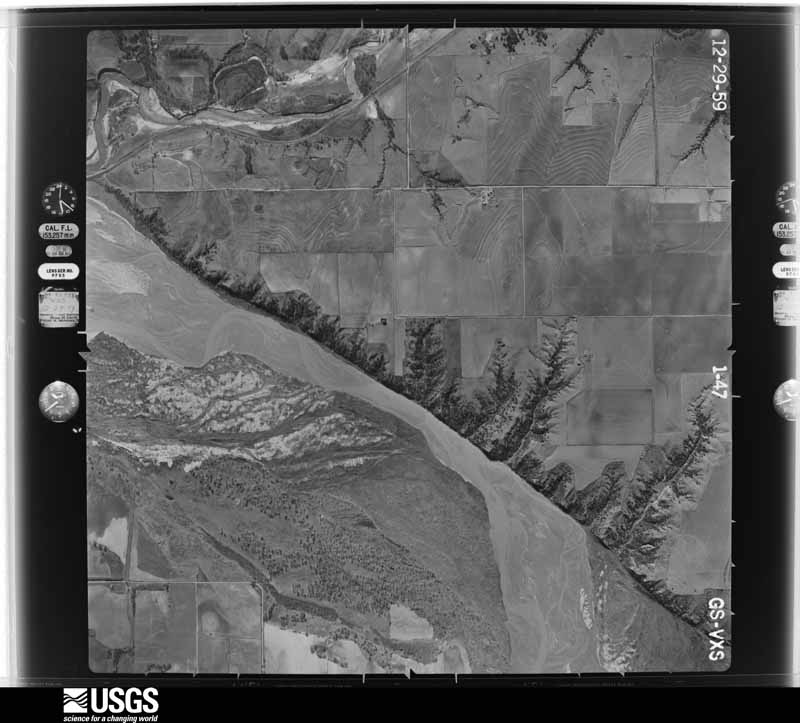 U.S. Geological Survey aerial photograph, 1959-12-29, scale 1:17000
