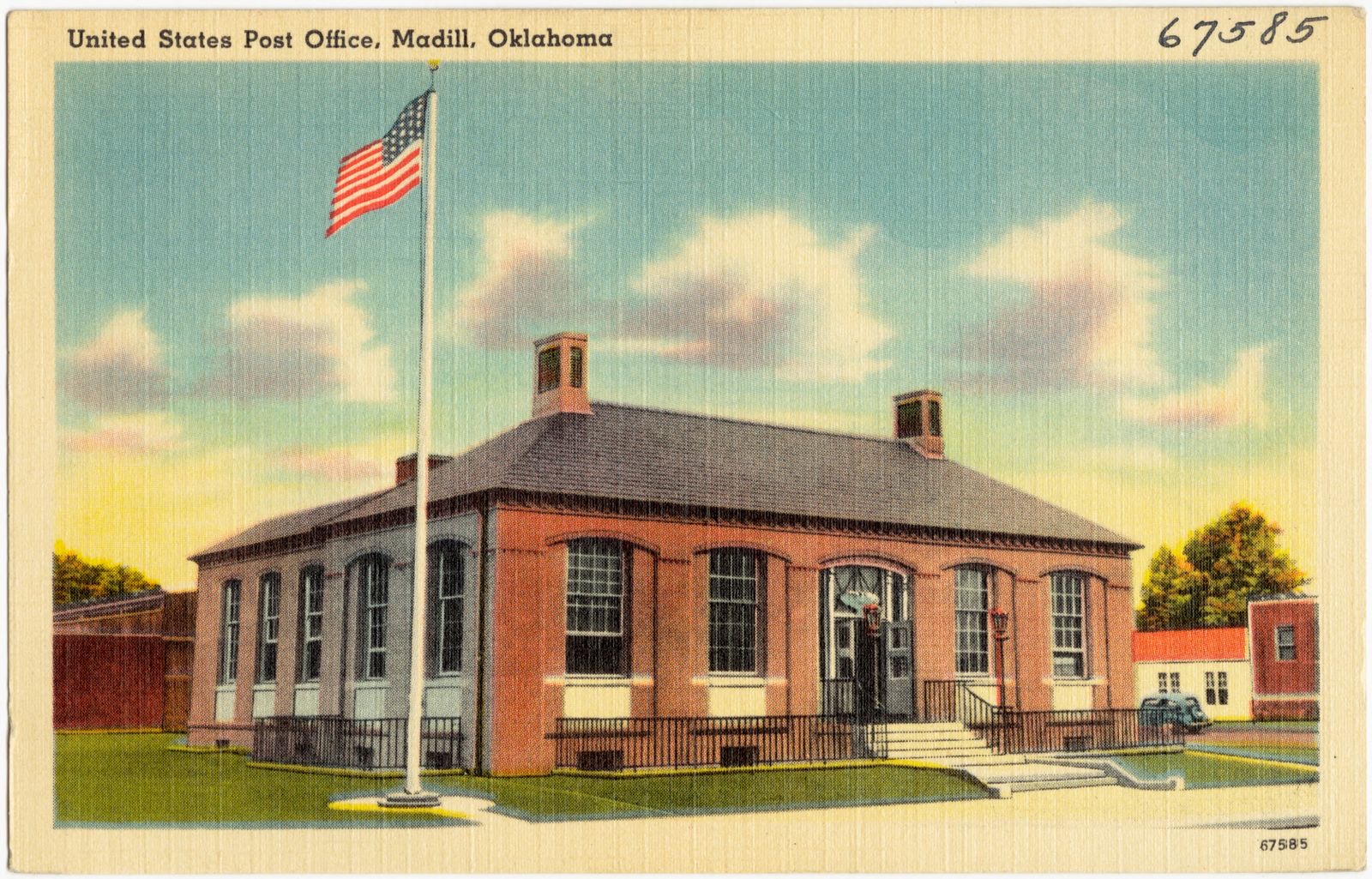 United States Post Office, Madill, Oklahoma, Boston Public Library - undated