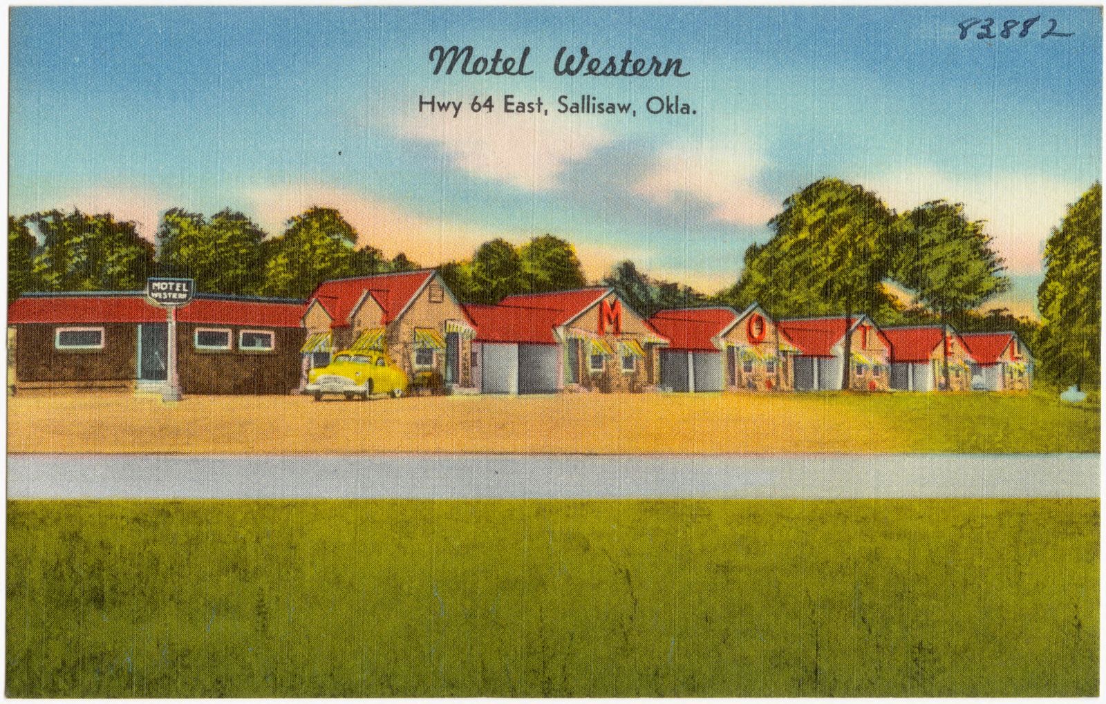 Motel Western, Hwy 64 East, Sallisaw, Okla., Boston Public Library - undated