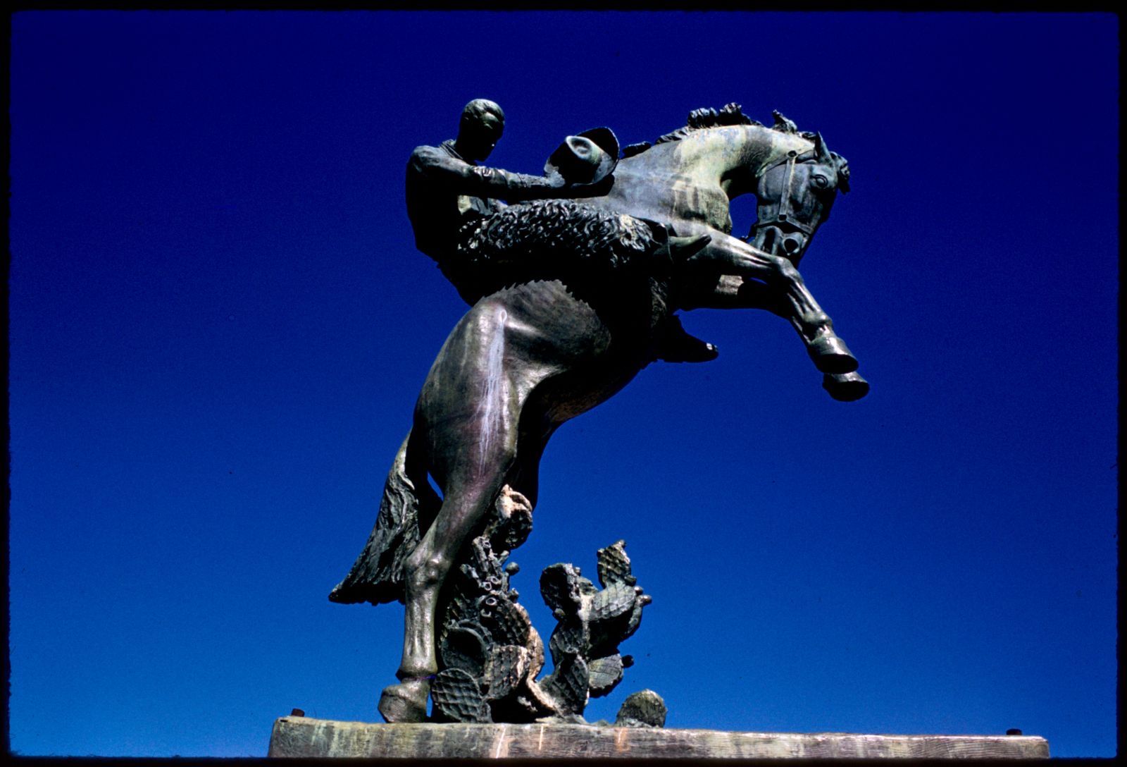 Tribute to Range Riders statue by Constance Whitney Warren, Oklahoma State Capitol, Oklahoma City, Boston Public Library - undated