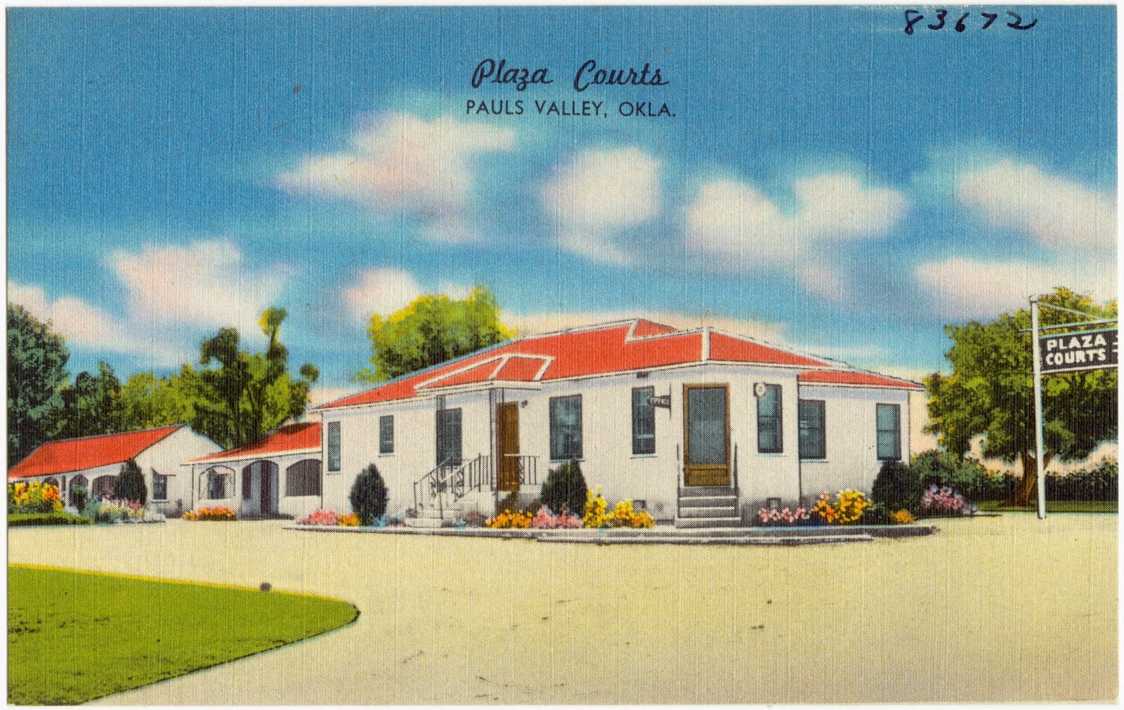 Plaza Courts, Pauls Valley, Okla., Boston Public Library - undated