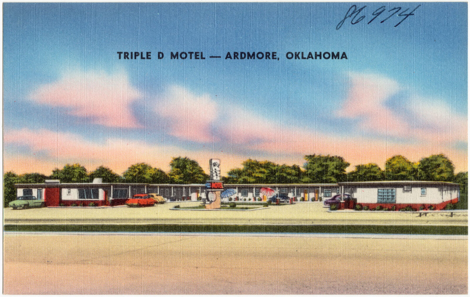 Triple D Motel -- Ardmore, Oklahoma, Boston Public Library - undated