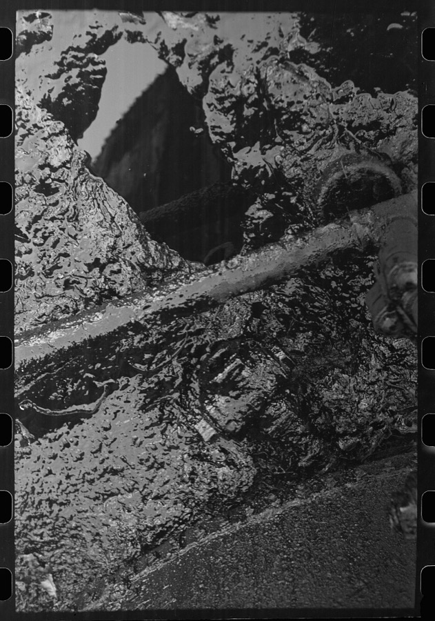 Waste oil at storage tanks, Creek County, Oklahoma