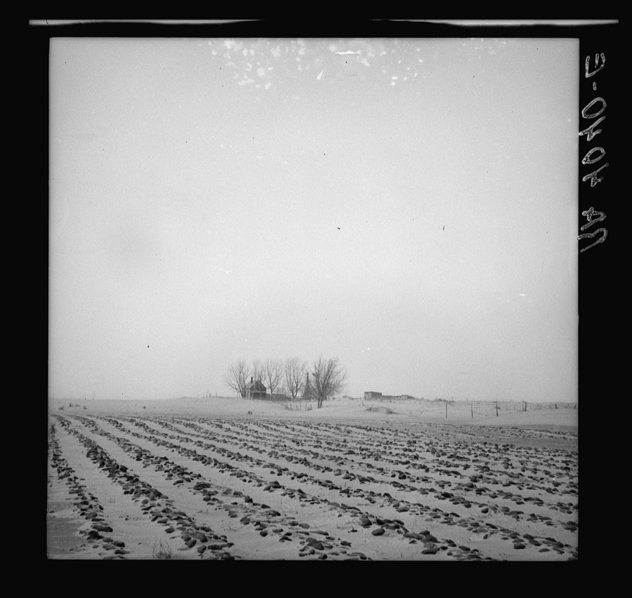 View of a badly blown area in Cimarron County, Oklahoma