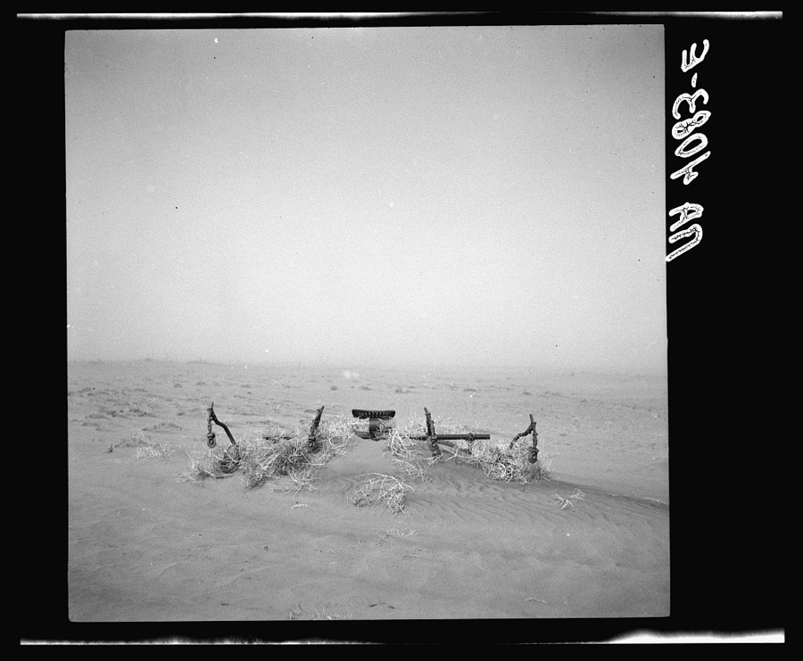 Severely blown field. Boise City, Oklahoma