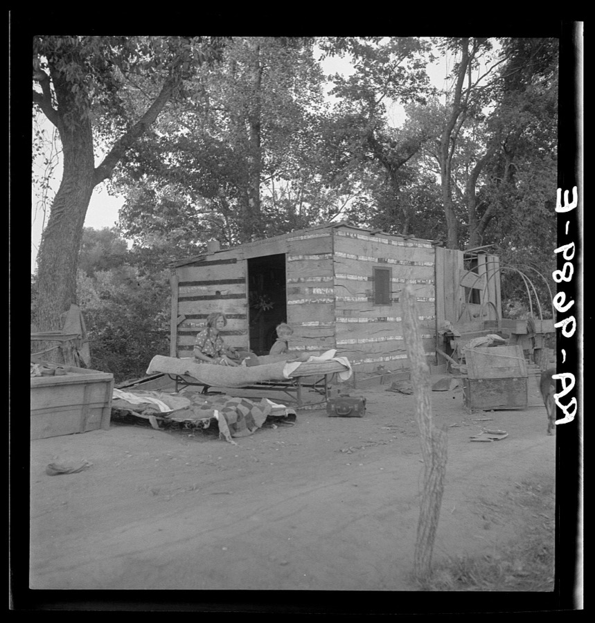 People living in miserable poverty. Elm Grove, Oklahoma County, Oklahoma