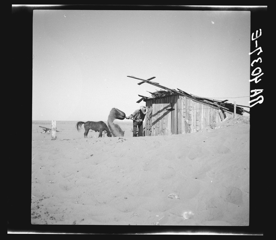 Cimarron County, Oklahoma. April, 1936. Dust Bowl