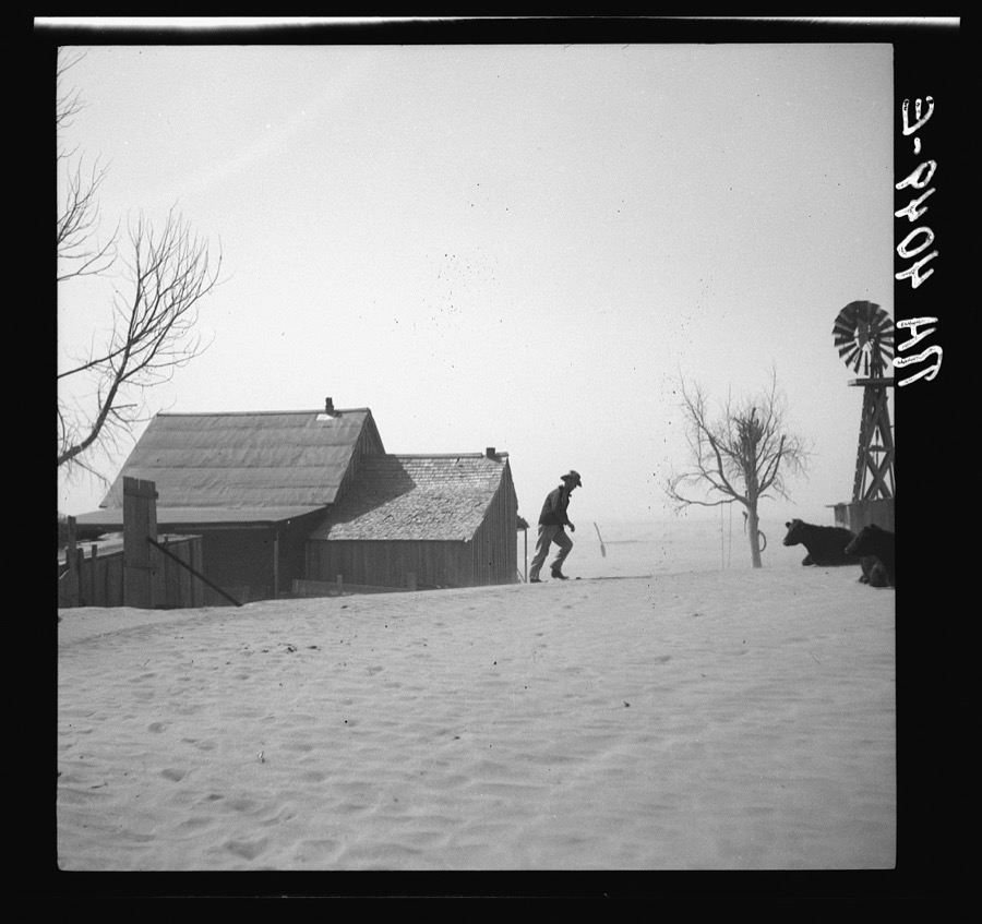 Cimarron County, Oklahoma. April, 1936. Dust Bowl
