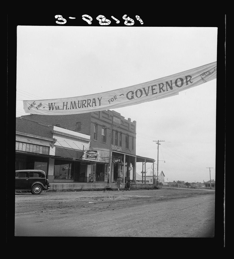 The town of Caddo in southeast Okalahoma