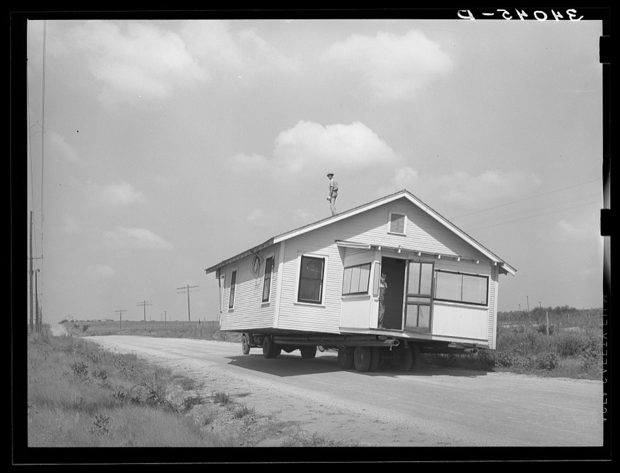 Moving a house. Seminole, Oklahoma