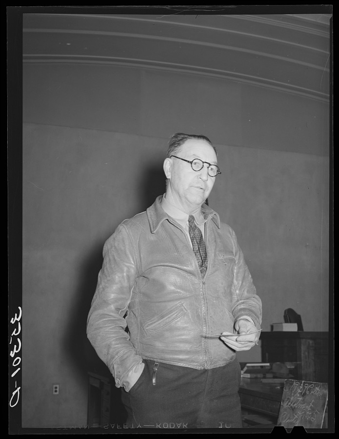 Speaker at AAA (Agricultural Adjustment Administration) meeting. Eufaula, Oklahoma