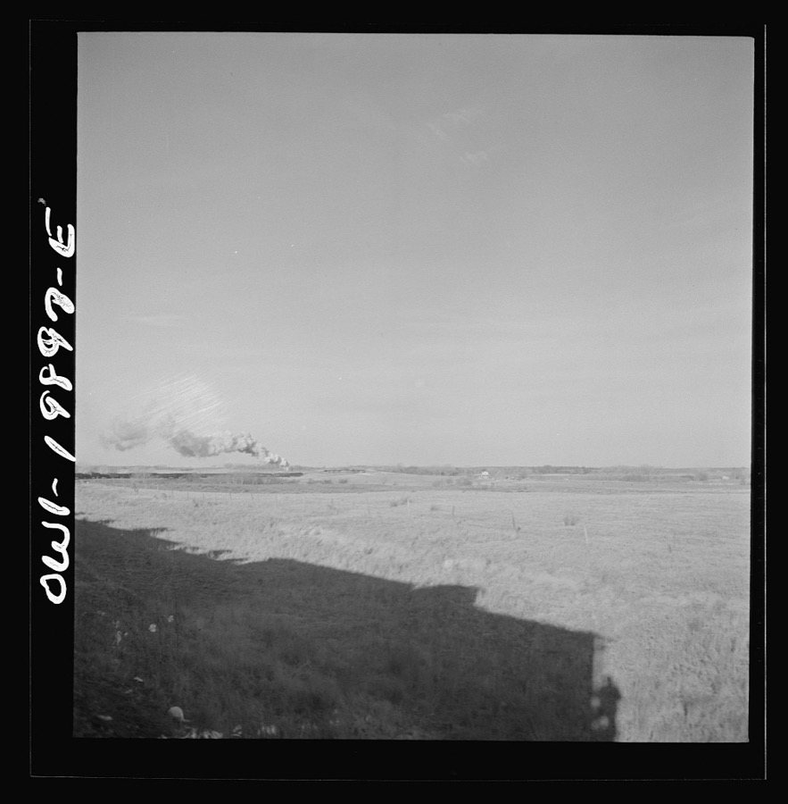 Woodward, Oklahoma. Dry steam along the Atchison, Topeka, and Santa Fe Railroad