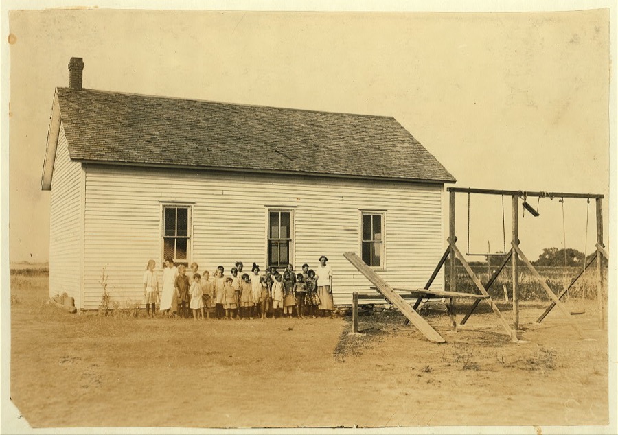 Pecan School #60; Miss Aurell, Teacher. Opened September 4th--8 months term. 22 present to-day; should be 50. Cotton picking chief cause of absence. Enrollment 30, average attendance 25; last year: enrollment 60, average attendance 37. 18 not enrolled are still out for picking.  Location: Comanche County, Oklahoma