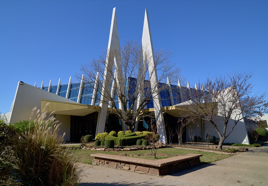 Christ's Chapel at Oral Roberts University, a private, liberal-arts, Christian university in Tulsa, Oklahoma