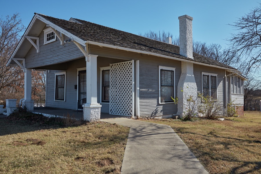 The modest Jim Thorpe Home in Yale, a small city in Payne County, Oklahoma