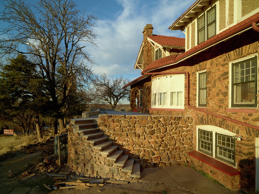 Stairwell at the Pawnee Bill Ranch and Museum in Pawnee, the seat of Pawnee County, Oklahoma, much of which is also part of the overlapping Pawnee Nation of American Indians