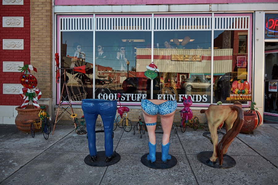 Pawhuska, a small city on the Osage Indian Nation in Osage County, Oklahoma, is by no means a sleepy, unimaginative place, as this image attests