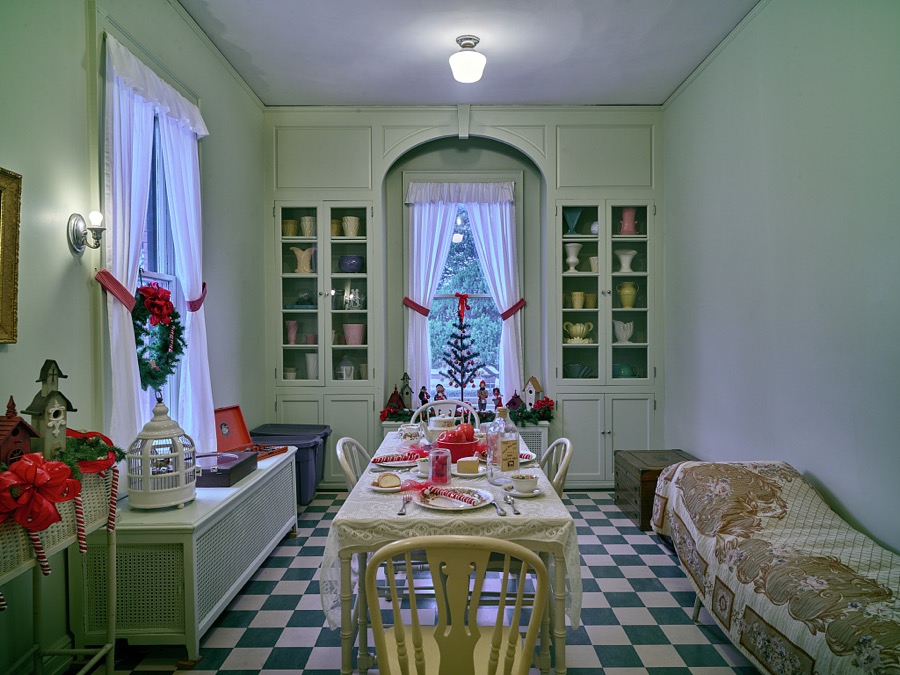 Servants' dining room at the Frank Phillips Home in Bartlesville, Oklahoma