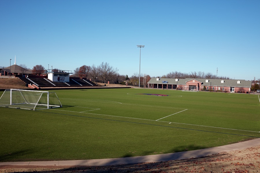 Soccer field at Rogers State University in Claremore, Oklahoma