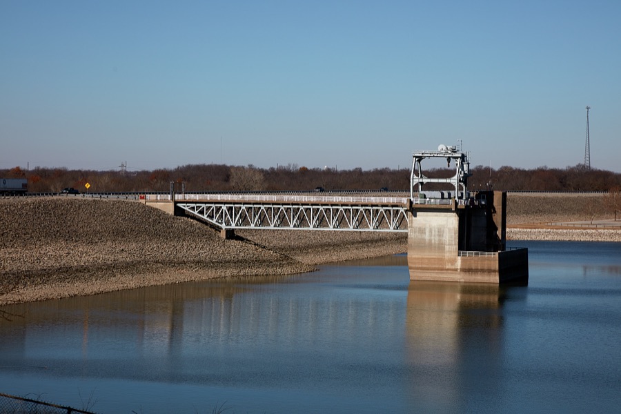 A corner of Lake Oologah near a small Oklahoma town of the same name