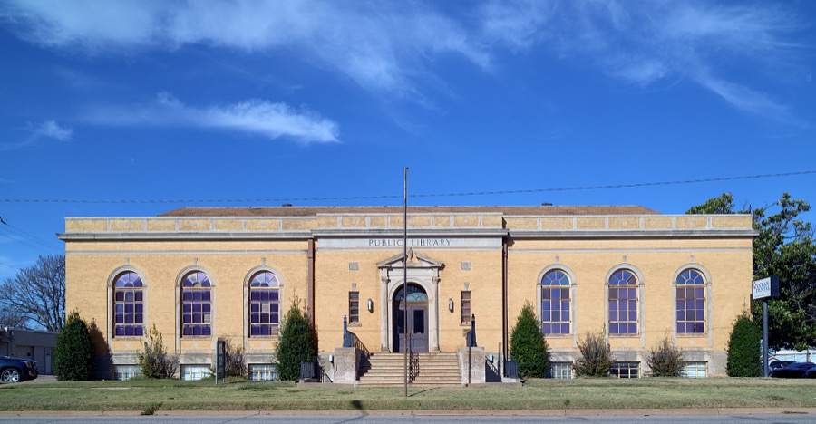 The old (1938) public library in Stillwater, Oklahoma