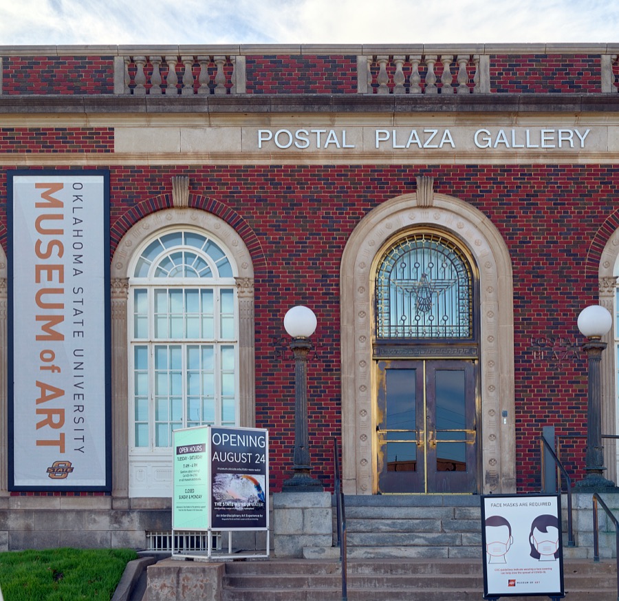 The Oklahoma State University Museum of Art in Stillwater, a key agricultural center in Oklahoma