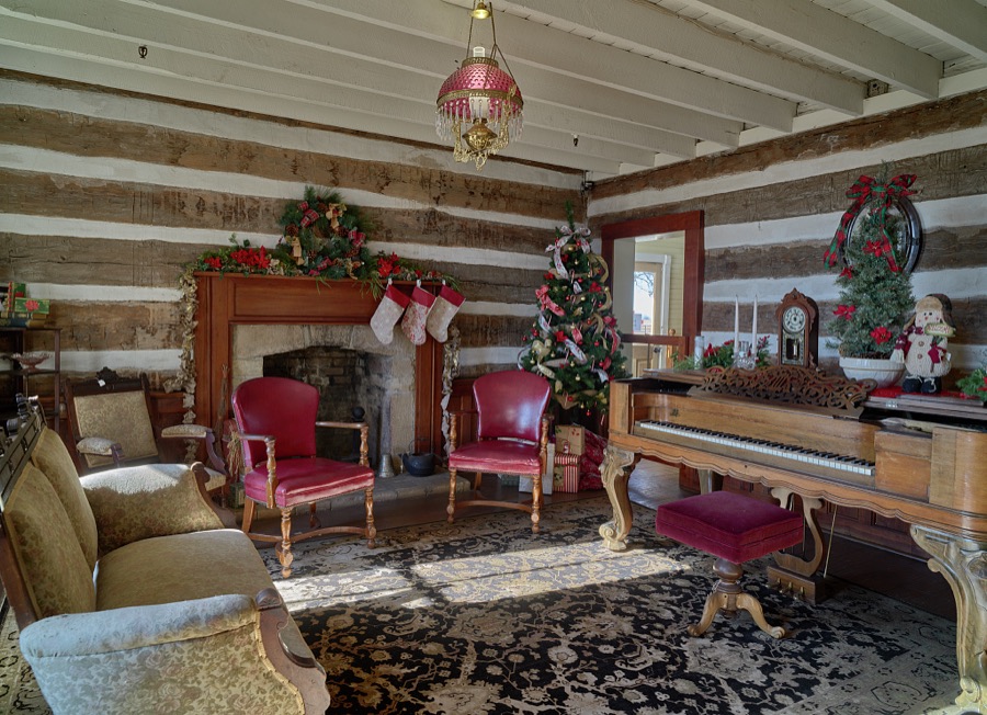 Living room at the Will Rogers Birth Home site, near Oologah, Oklahoma