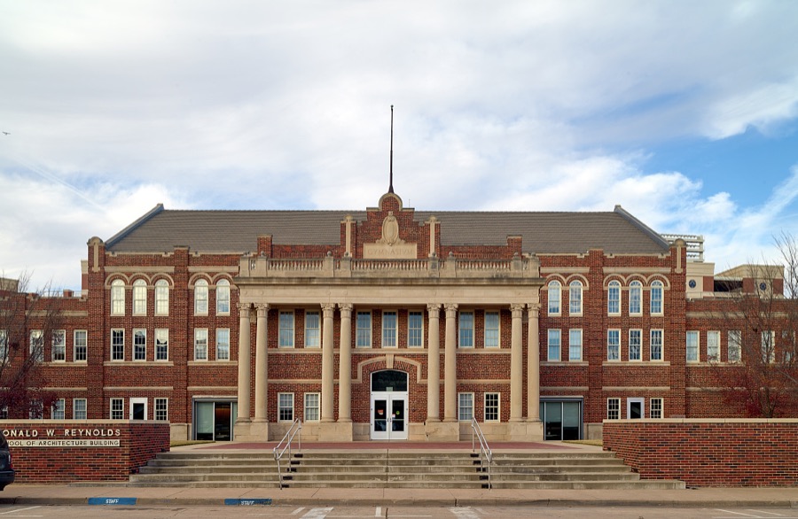 The Donald W. Reynolds School of Architecture Building at Oklahoma State University in Stillwater, a key agricultural center in Oklahoma