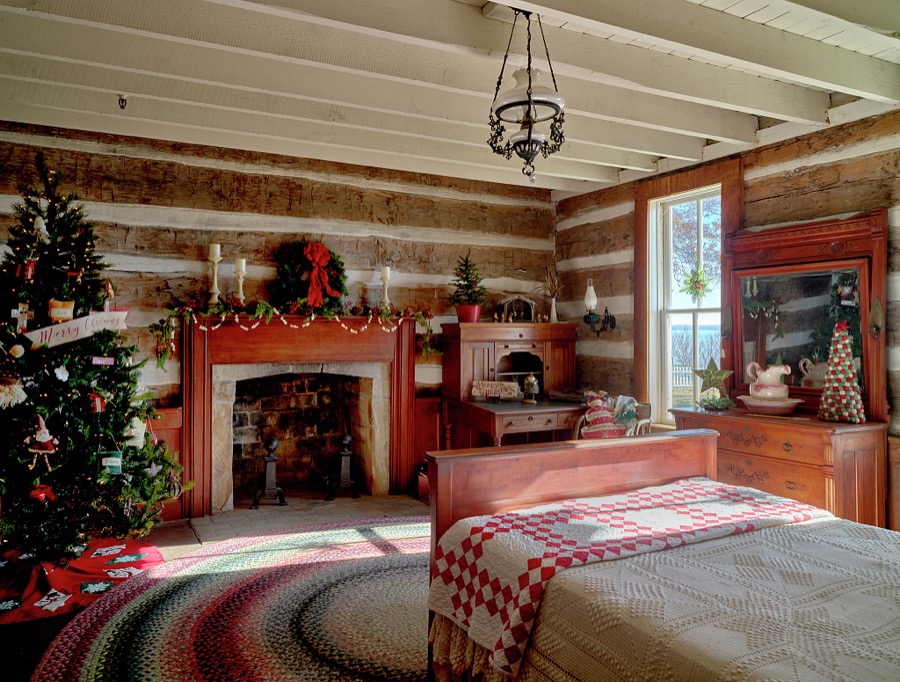 Will Rogers's bedroom at his birth home site, near Oologah, Oklahoma