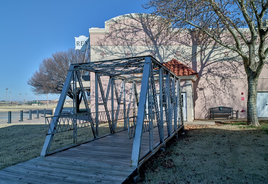 This is not a model but it's the actual Timber Creek Bridge, built in 1928 when automobiles were slimmer than most are today