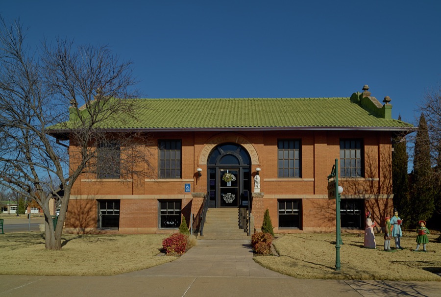 Carnegie Library in the western Oklahoma community of Elk City