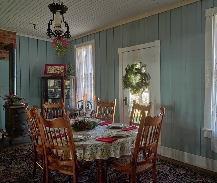 Dining home at the Will Rogers Birth Home site, near Oologah, Oklahoma