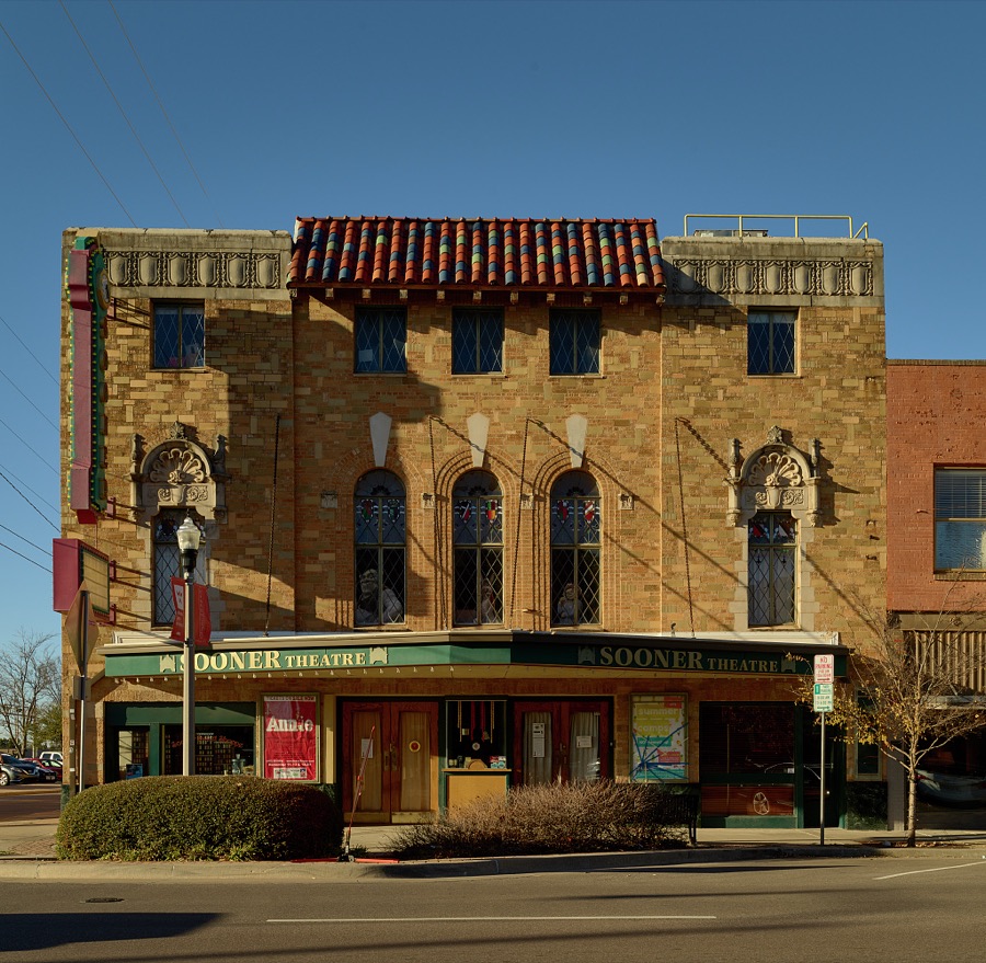 The Sooner Theatre in Norman, a suburb of the Oklahoma capital city of Oklahoma City