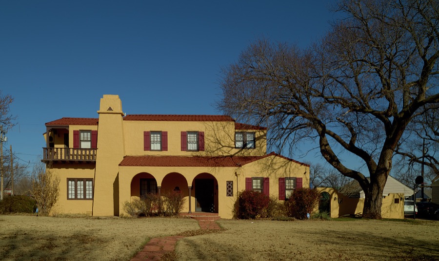 The 1930 stucco, Spanish Colonial-style Storm House, in the western Oklahoma community of Elk City
