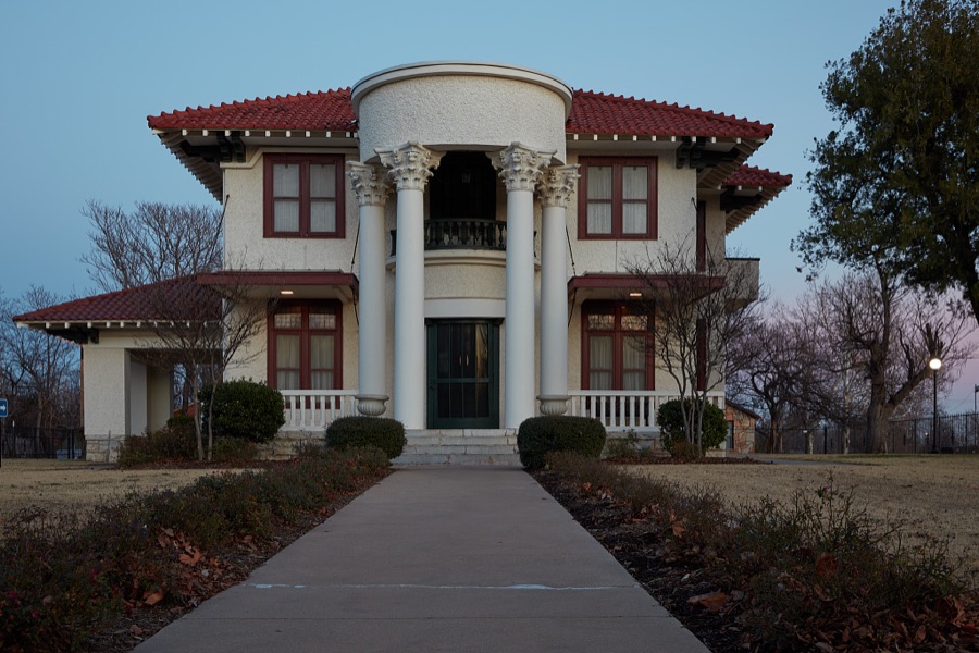 The 1909 Colonial Revival-style Mattie Beal Home in Lawton, a city on the southern plains of Oklahoma, near the Texas border