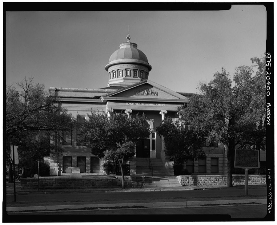 Carnegie Library, 402 East Oklahoma Avenue, Guthrie, Logan County, OK