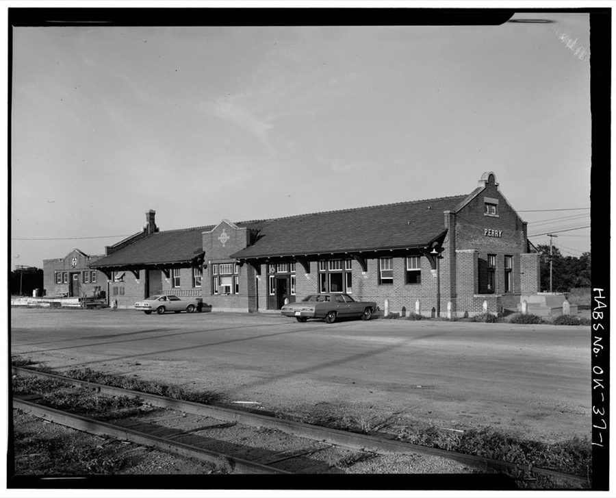 Atchison, Topeka, Santa Fe Railroad Station, Perry, Noble County, OK