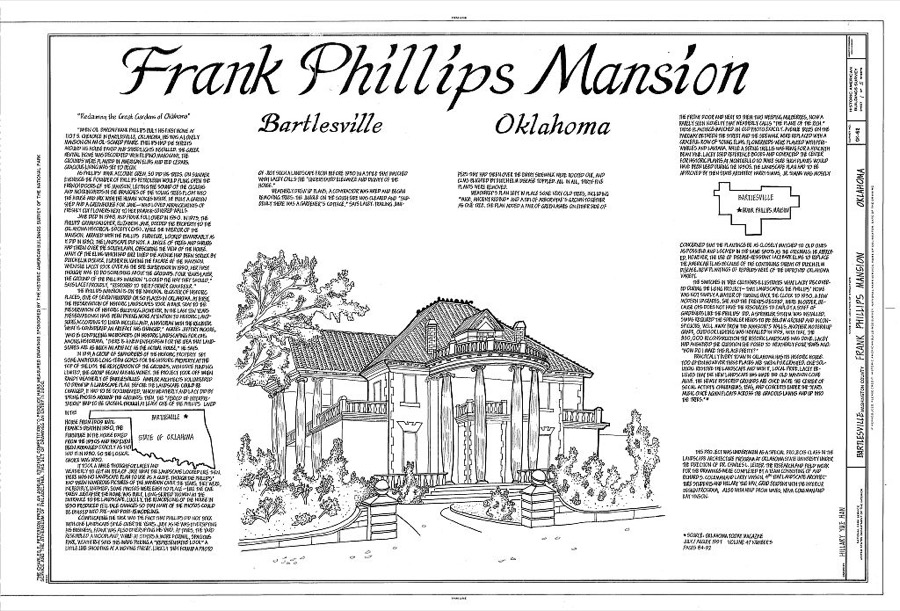 Frank Phillips Mansion, 1107 South Cherokee, Bartlesville, Washington County, OK