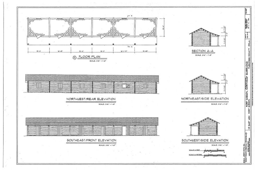Fort Gibson, Northeast Barracks, 110 East Ash Avenue, Fort Gibson, Muskogee County, OK
