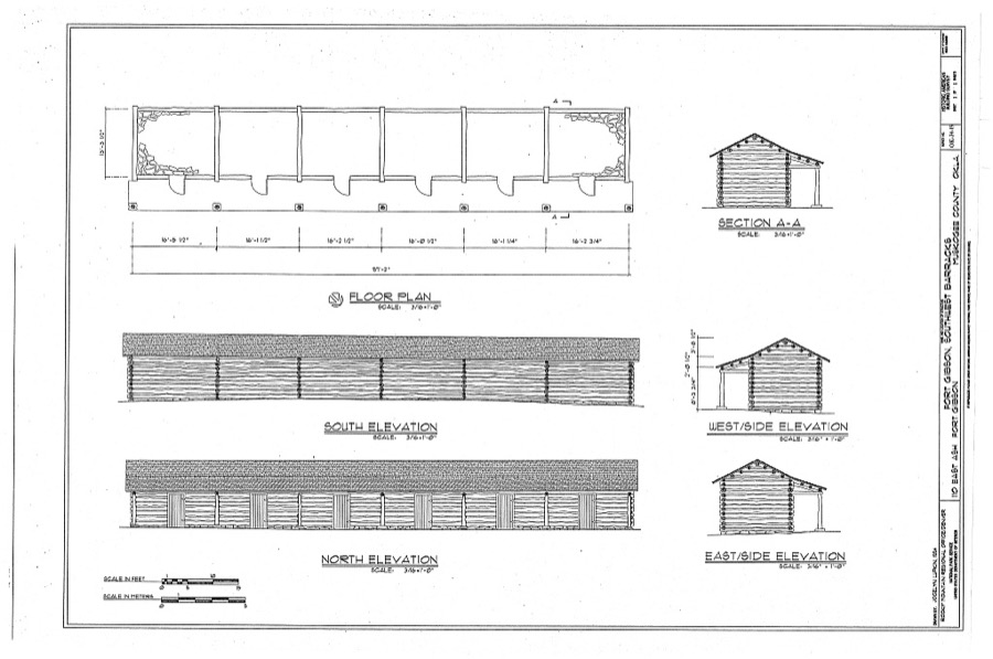 Fort Gibson, Southwest Barracks, 110 East Ash Avenue, Fort Gibson, Muskogee County, OK
