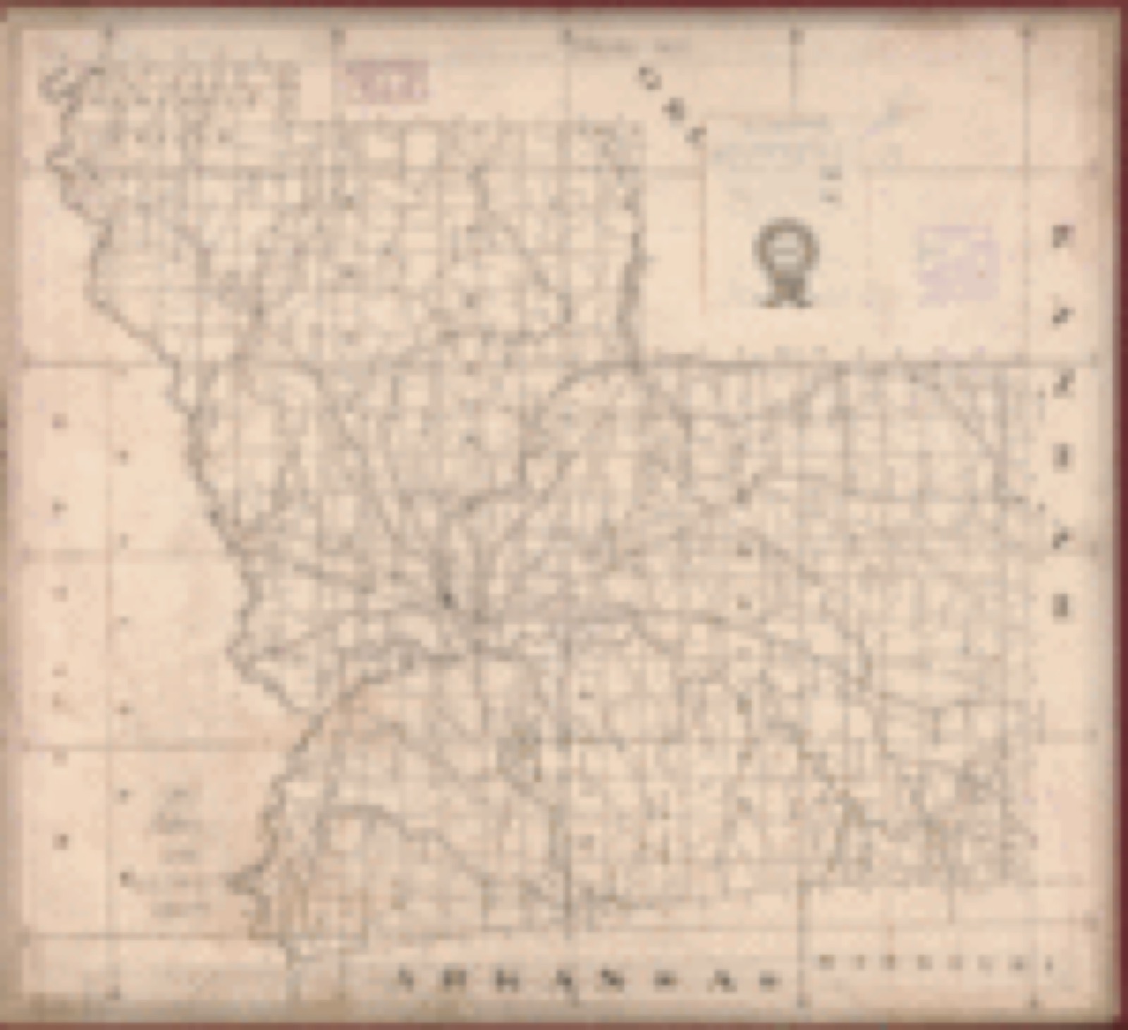 Land ownership map, 1909 - Cherokee Nation