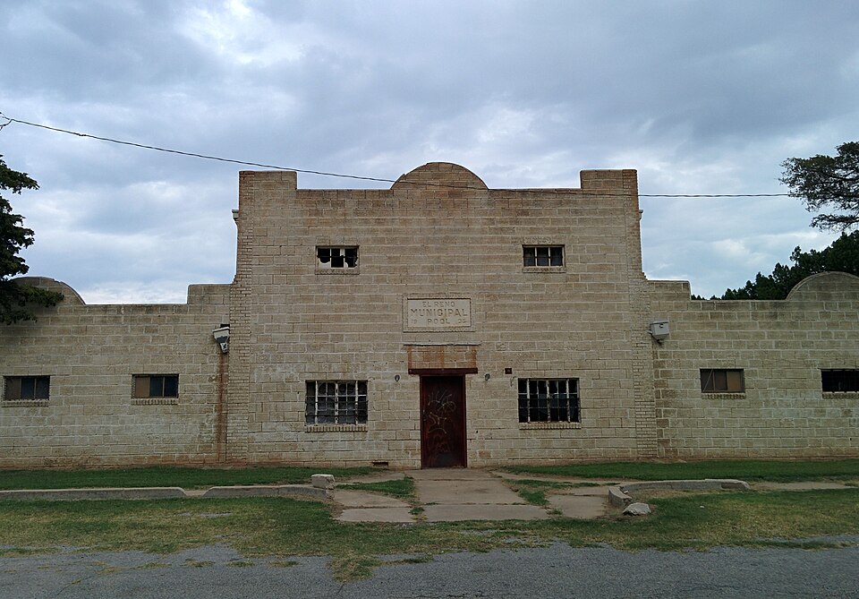 Photograph of El Reno Municipal Swimming Pool Bath House