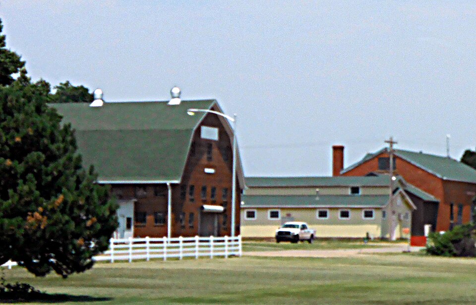 Photograph of Oklahoma A & M College Agronomy Barn and Seed House
