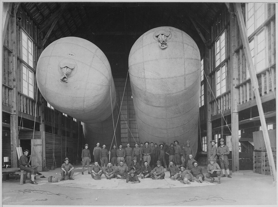 Photograph of Balloon Hangar at Henry Post Army Airfield