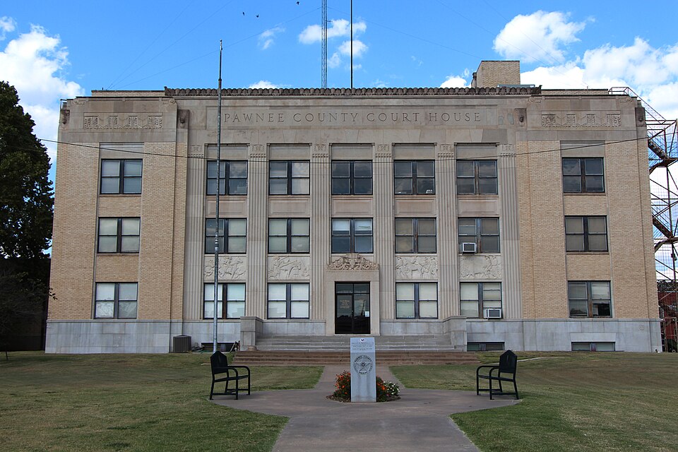 Photograph of Pawnee County Courthouse