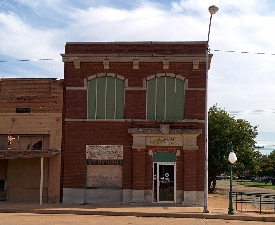Photograph of Tillman County Bank of Grandfield