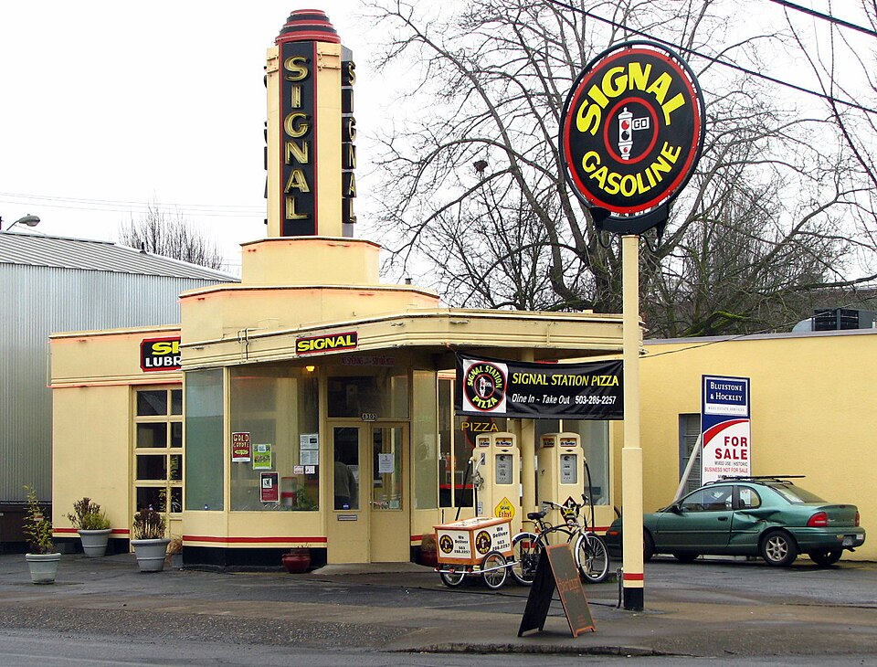 Photograph of St. Johns Signal Tower Gas Station