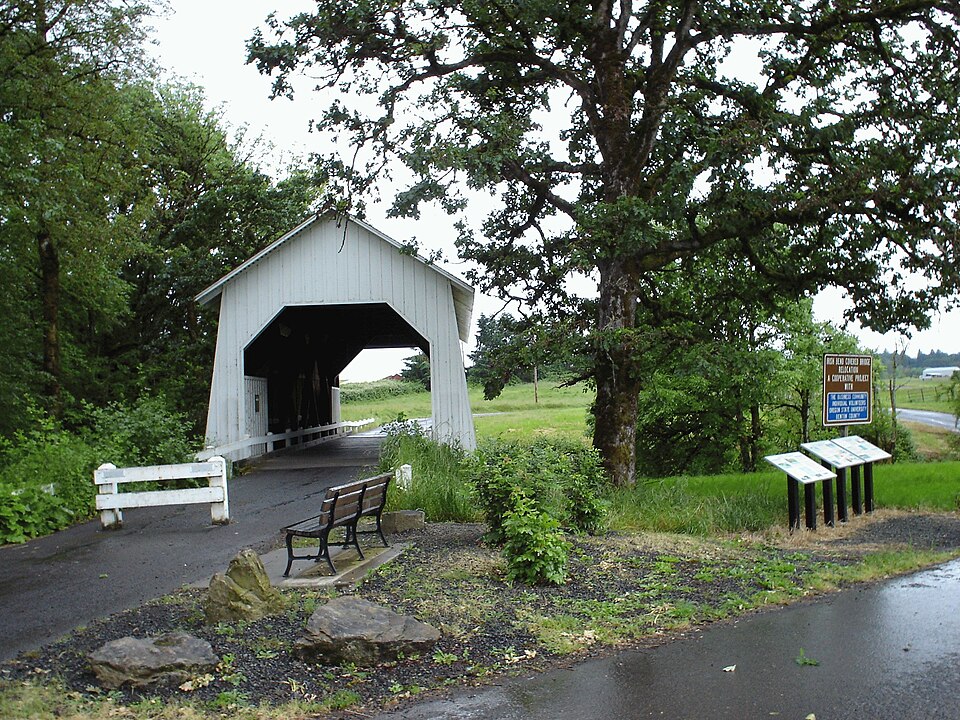 Photograph of Irish Bend Covered Bridge