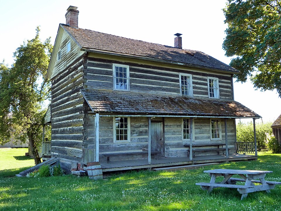 Photograph of John Stauffer House and Barn