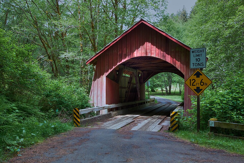 Photograph of North Fork of the Yachats Bridge